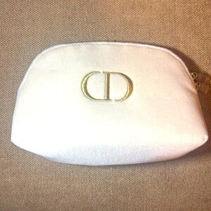 Dior suede make up bag
